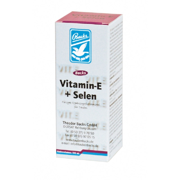 Produktansicht - Backs - Vitamin E + Selen wasserlöslich