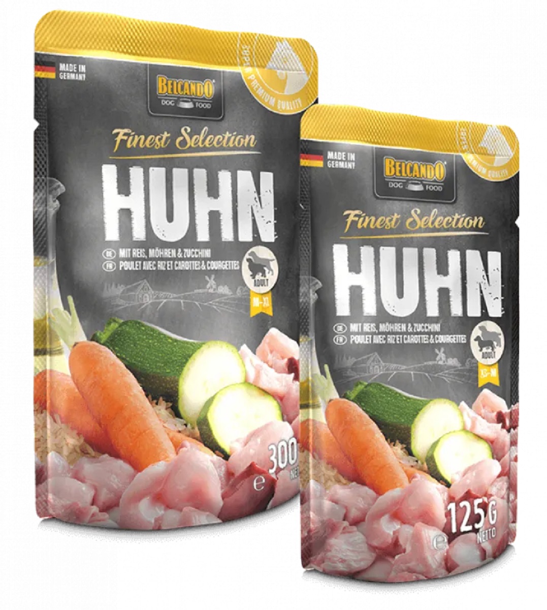 Produktansicht - Belcando - Huhn & Reis mit Zucchini & Möhre Frischebeutel