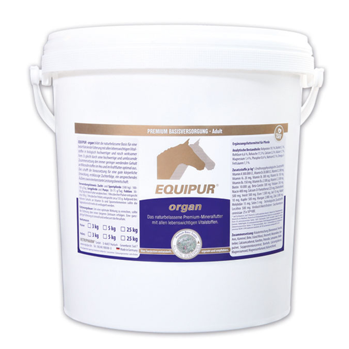 Produktansicht - EQUIPUR - organ Pellets