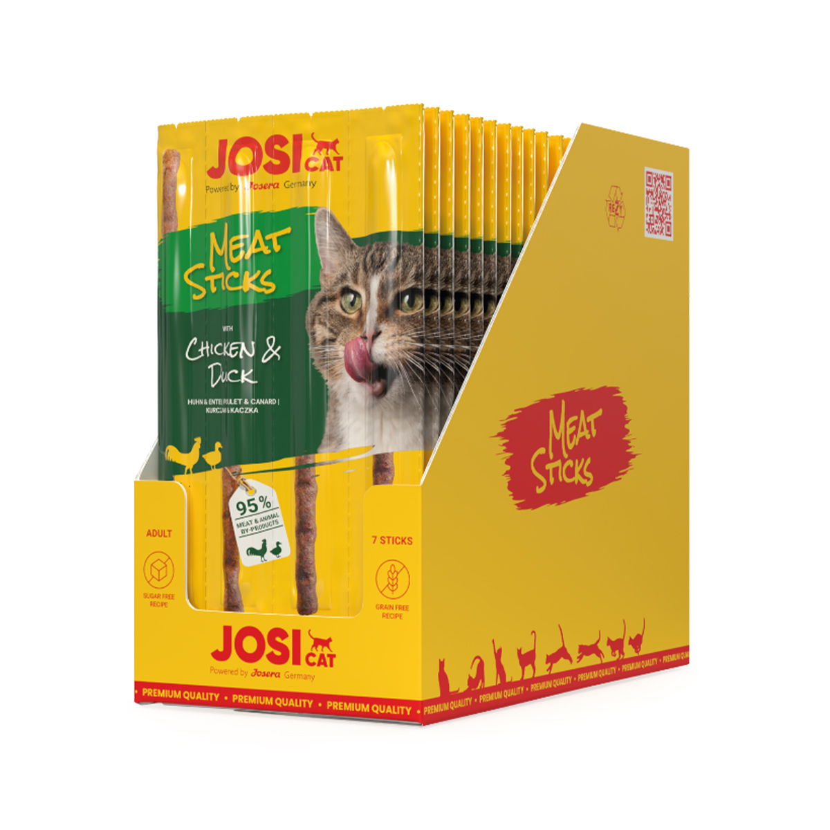 Produktansicht - JosiCat - Meat Sticks Chicken & Duck