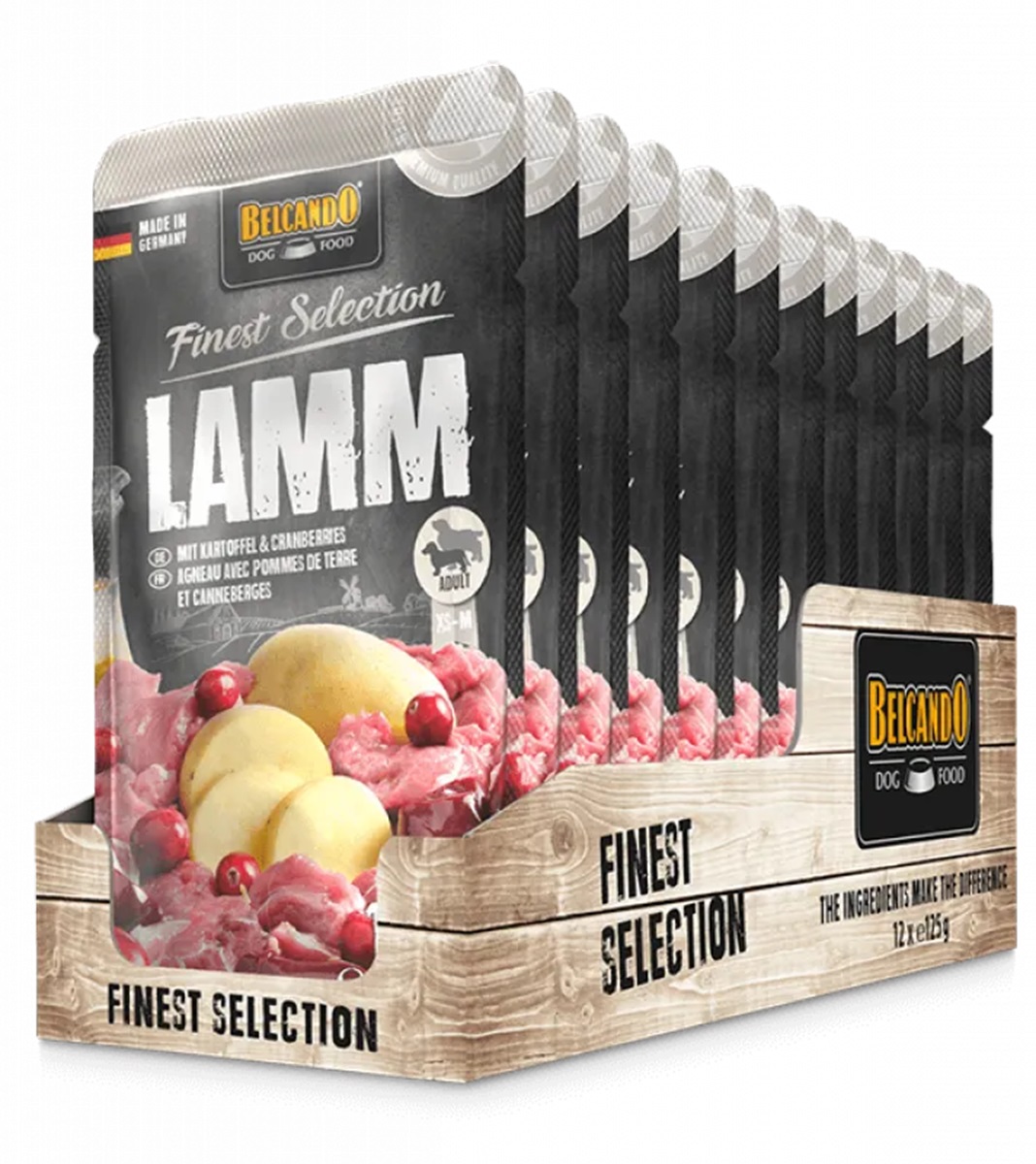 Produktansicht - Belcando - Lamm & Kartoffel mit Cranberries Frischebeutel