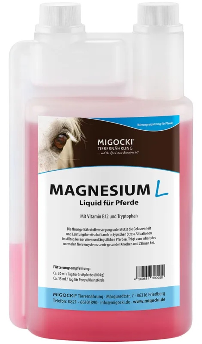 Produktansicht - MIGOCKI - Magnesium Liquid für Pferde