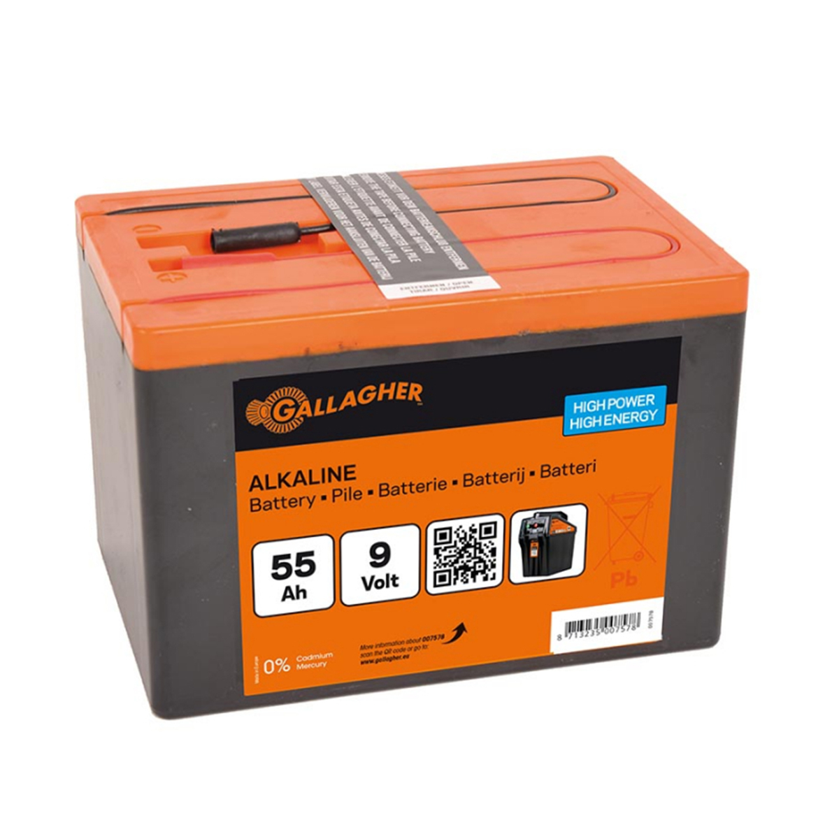 Gallagher Powerpack Alkaline Batterie 55Ah