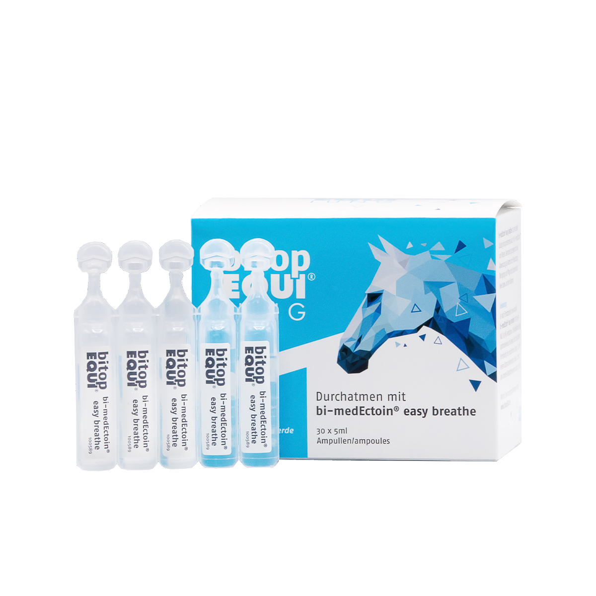 Produktansicht - bitopEQUI® - bi-medEctoin® easy breathe 30 x 5 ml